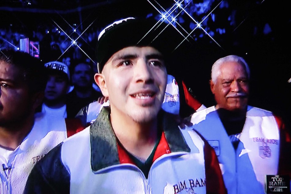 Rios reportedly gained too much weight after the weigh ins, which explains why he was so much slower than Pacquiao.