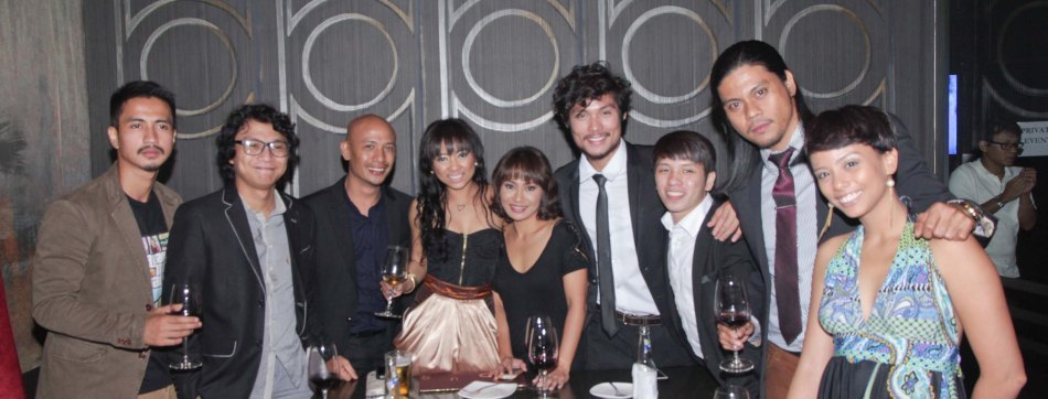 Stars of stage and film from left: RK Bagatsing, Nicco Manalo, Paolo Rodriguez, Martha Comia, Angeli Bayani, Jay Gonzaga, Aaron Ching, Jerald Napoles and Tara Cabaero at the ILO ILO SLUMBER PARTY in OPUS last December 2, 2013. Catch the CANNES and Golden Horse award winning film ILO ILO in Philippine theaters NOW. Photo by Jude Bautista