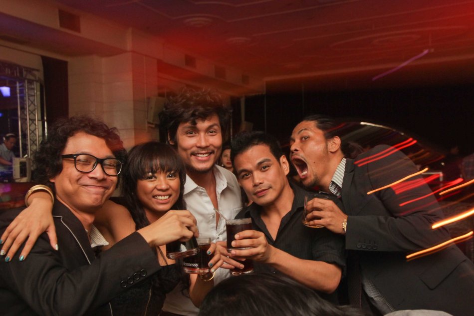 from left: Nicco Manalo, Martha Comia, Jay Gonzaga, Bong Canrera and Jerald Napoles at the ILO ILO SLUMBER PARTY in OPUS last December 2, 2013. Catch the CANNES and Golden Horse award winning film ILO ILO in Philippine theaters NOW. Photo by Jude Bautista