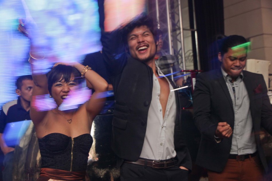 from left: Martha Comia, Jay Gonzaga and Jerald Napoles toast w Hennessy at the ILO ILO SLUMBER PARTY in OPUS last December 2, 2013. Catch the CANNES and Golden Horse award winning film ILO ILO in Philippine theaters NOW. Photo by Jude Bautista