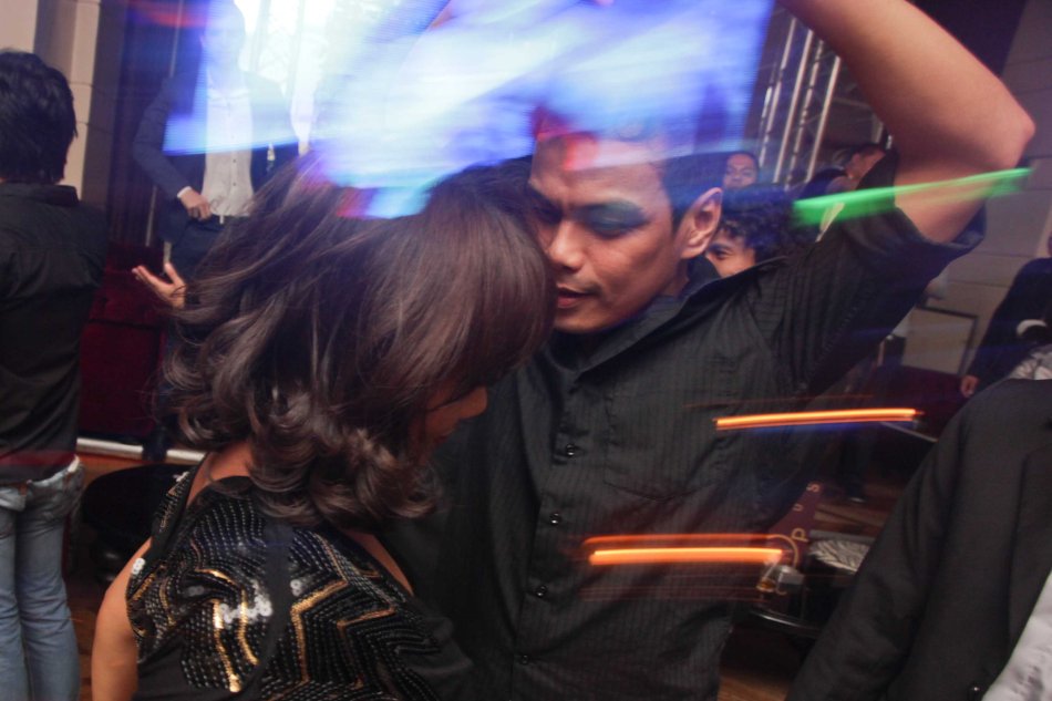 Angeli Bayani and Bong Cabrera tear up the dance floor at the ILO ILO SLUMBER PARTY in OPUS last December 2, 2013. Catch the CANNES and Golden Horse award winning film ILO ILO in Philippine theaters NOW. Photo by Jude Bautista