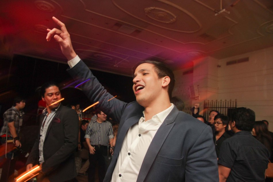 Markki Stroemm can really party (and hold his liquor) at the ILO ILO SLUMBER PARTY in OPUS last December 2, 2013. Catch the CANNES and Golden Horse award winning film ILO ILO in Philippine theaters NOW. Photo by Jude Bautista