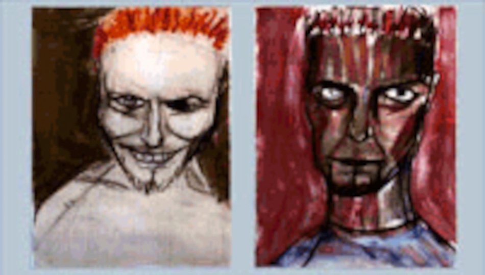 Self Portrait Postcards 1997 A set of four postcards 21 x 15 cms photo from http://www.bowieart.com/